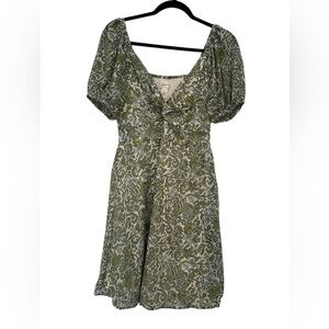 🤩SALE Japna Green Puff Sleeve Sundress